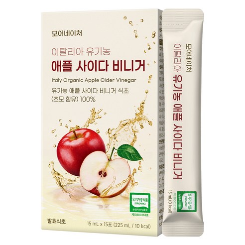 모어네이처 유기농 애플 사이다 비니거 스틱, 225ml, 1개