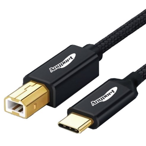 애니포트 USB 2.0 C타입 TO B 프린터케이블
