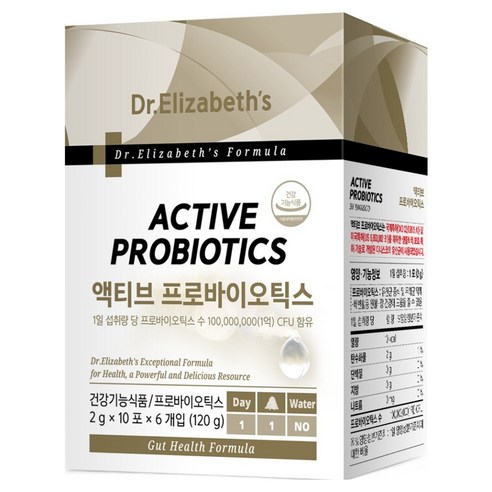 닥터엘리자베스 액티브 프로바이오틱스 60p, 120g, 1개