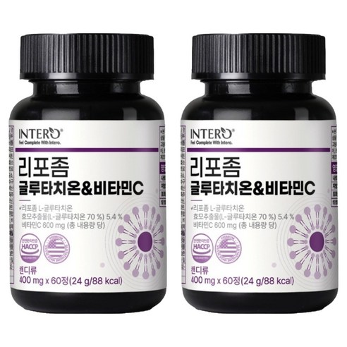 인테로 리포좀 글루타치온 비타민C 24g, 60정, 2개