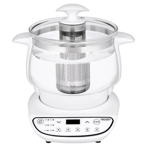 오쿠 건강드림 내열 유리 약탕기 3L, OCC-HP350WH