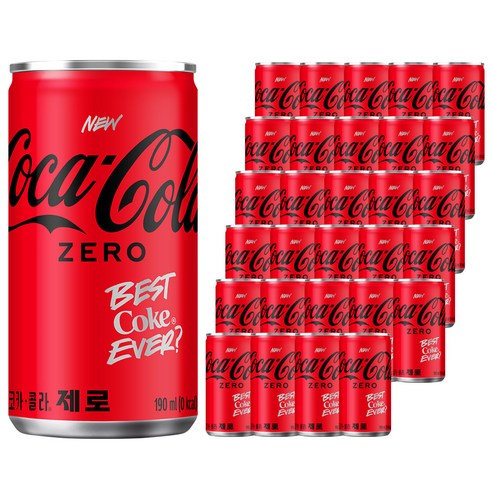 코카콜라 제로, 190ml, 60개