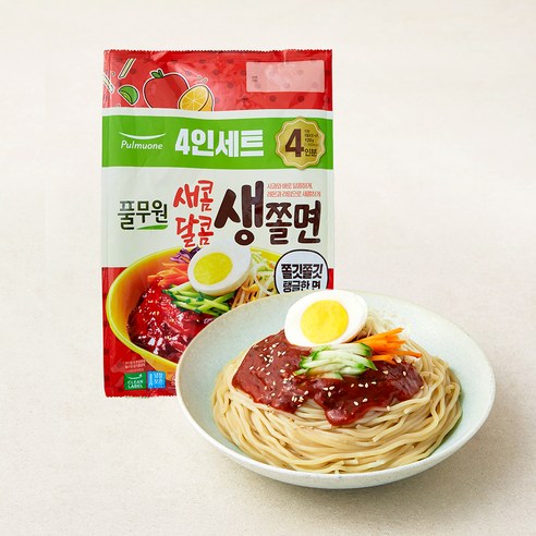 풀무원 새콤달콤 생쫄면 4인, 920g, 1개