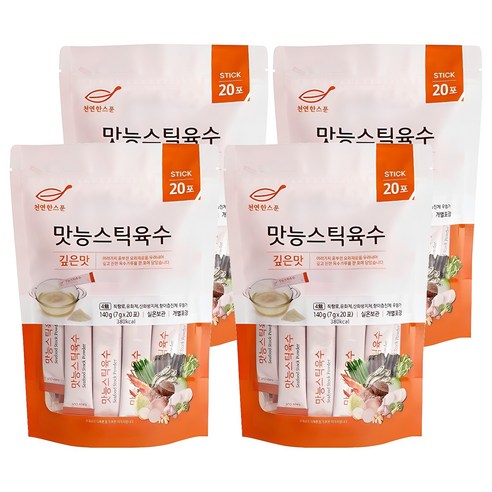 천연한스푼 석하 깊은맛 맛능 스틱 육수 20p
