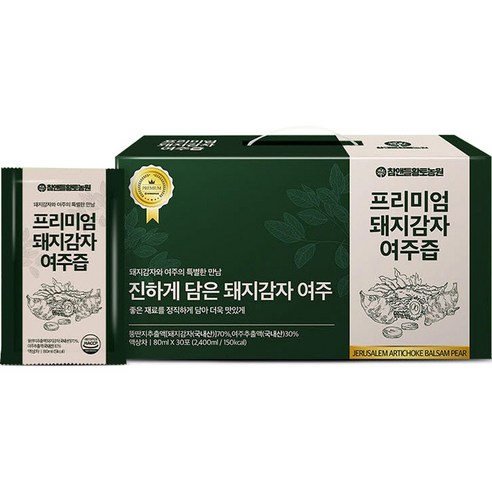참앤들황토농원 프리미엄 돼지감자 여주즙 30p