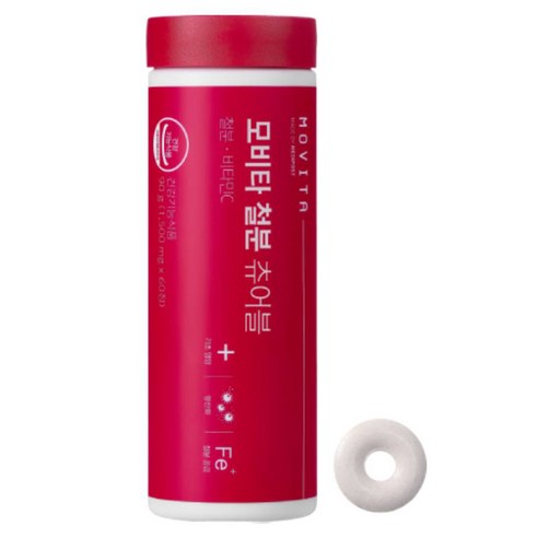 모비타 철분 츄어블 90g, 1개, 60정