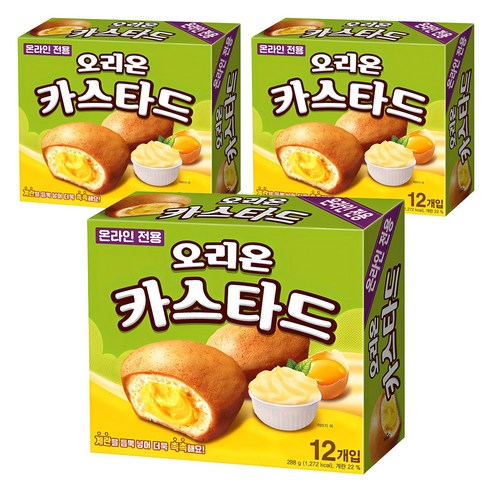 오리온 카스타드 12개입