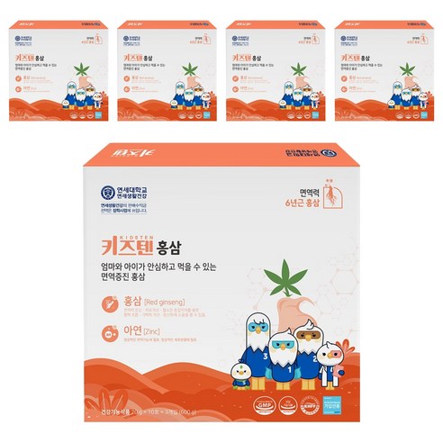 키즈텐 홍삼, 600g, 5개