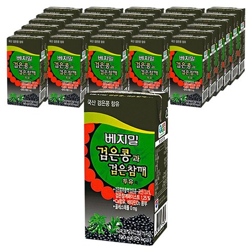 베지밀 검은콩과 검은참깨 두유