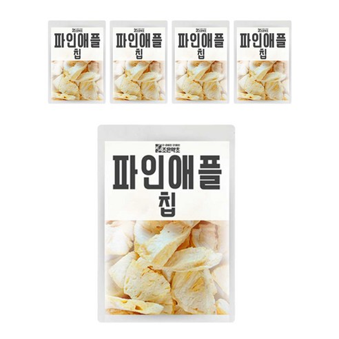 조은약초 동결건조 파인애플 칩, 150g, 5개