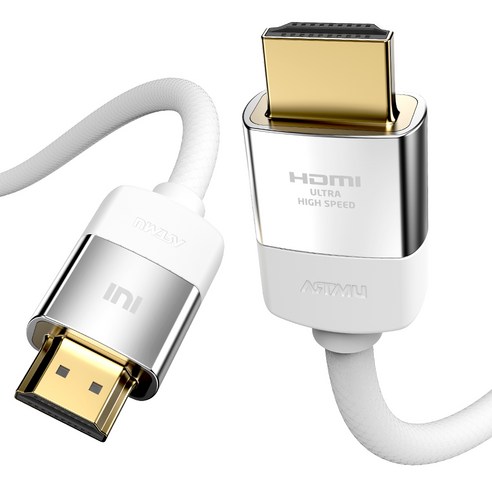 아트뮤 ULTRA HIGH SPEED HDMI 2.1 인증 케이블 NOBLE 화이트, 3m, 1개, 1개, 3m
