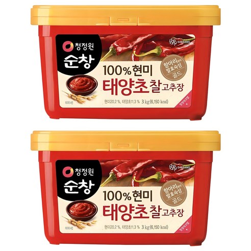 청정원순창 100% 현미 태양초 찰고추장