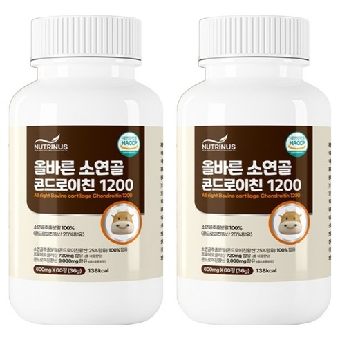 뉴트리너스 올바른 소연골 콘드로이친 1200 36g