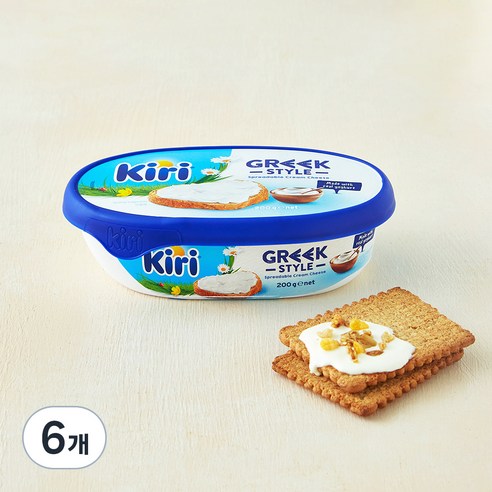 [로켓프레시] 끼리 그릭스타일 크림치즈, 200g, 1개입, 6개