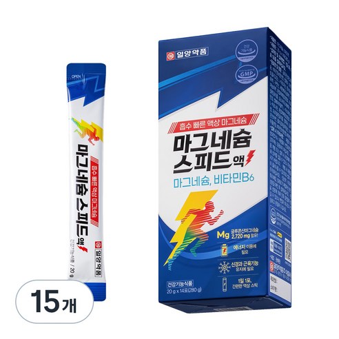 일양약품 마그네슘 스피드액 14p, 280g, 15개