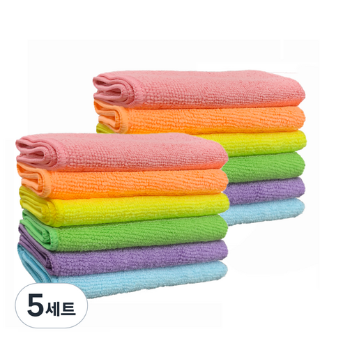 코멧 키친 컬러풀 극세사 행주, 12개