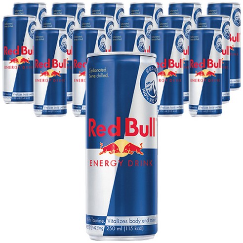 레드불 에너지 드링크, 250ml, 18개
