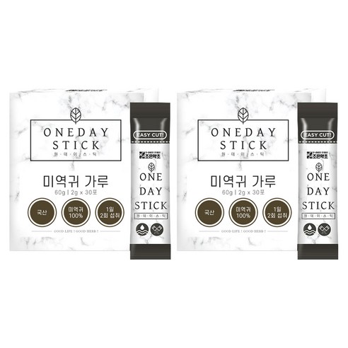 굿허브 원데이스틱 미역귀 가루, 60개, 2g