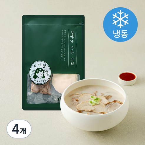 복선당 제주 돔베고기 국밥 2인분 (냉동), 500g, 4개
