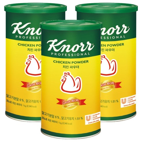 크노르 치킨파우더, 1kg, 3개