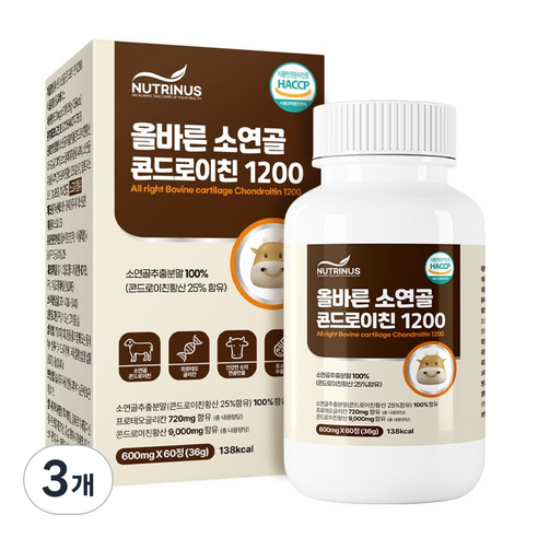 뉴트리너스 올바른 소연골 콘드로이친 1200 36g