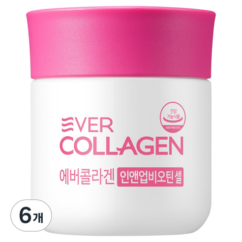 에버콜라겐 인앤업비오틴 셀 4주분, 56정, 6개