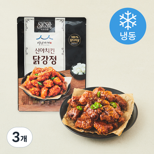 [로켓프레시] 식사이론 백년가게 신야치킨 닭강정 (냉동)