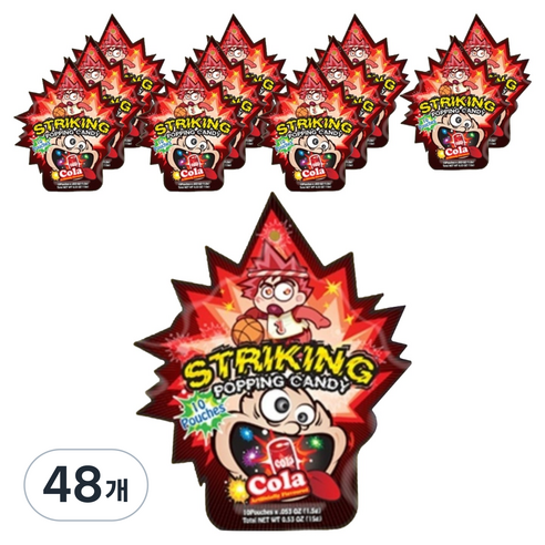 스트라이킹 팝핑캔디 콜라맛, 48개, 15g