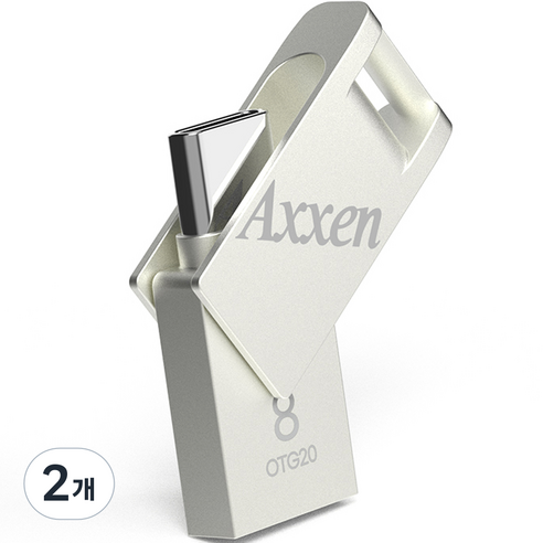 액센 버디 C타입 USB 메모리 OTG20, 8GB, 2개