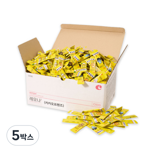 레모나 산 카카오프렌즈 비타민C 500포, 1kg, 5박스
