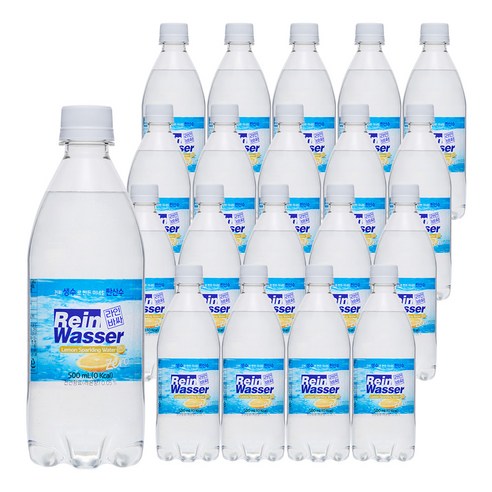 라인바싸 레몬 탄산음료, 500ml, 20개