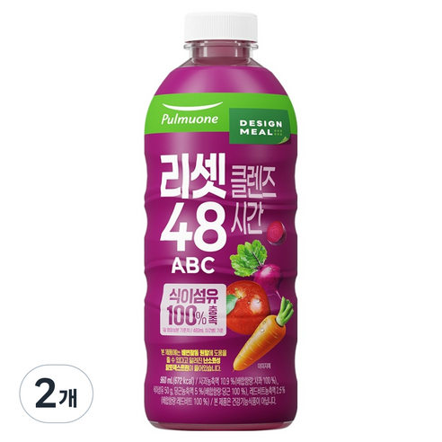 디자인밀 리셋클렌즈 48시간 ABC 주스, 2개, 960ml