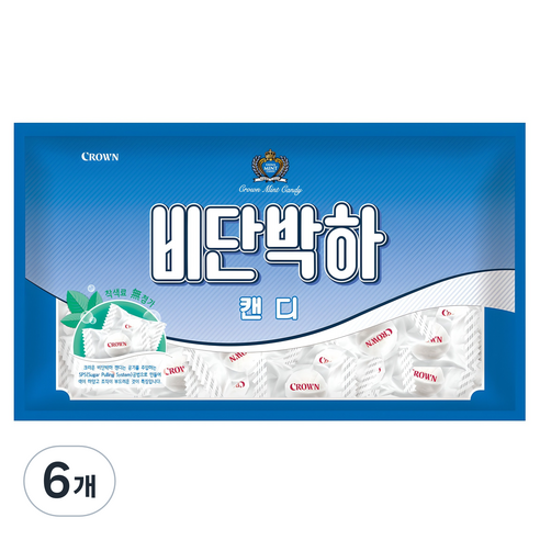 크라운 비단 박하 캔디
