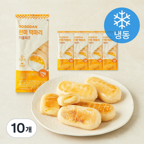 [로켓프레시] 고고단 떡마리 더블치즈 (냉동), 100g, 10개, 1개입