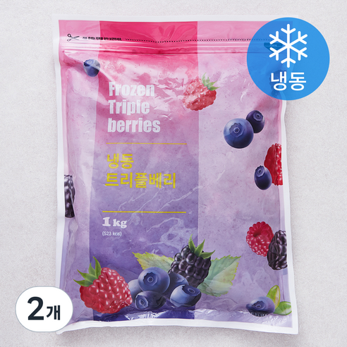 [로켓프레시] 맥그로우앤마리 칠레산 트리플 베리 (냉동), 2개, 1kg