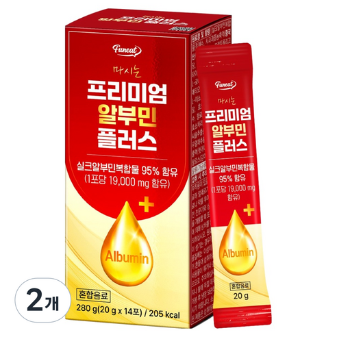 퍼니트 프리미엄 마시는 알부민 플러스 14p, 280g, 2개
