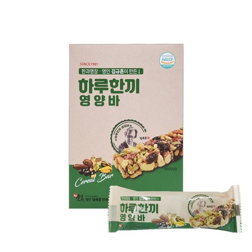 김규흔한과 한과명장 김규흔이 만든 하루한끼 영양바 5p