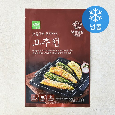 [로켓프레시] 사옹원 고추전 (냉동), 170g, 1개