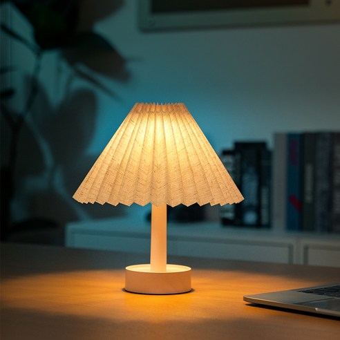 레토 무선 2in1 갓 인테리어 LED 무드등 GLOWY-A, 화이트