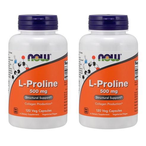 나우푸드 L-프롤린 500 mg 베지 캡슐 엘 프롤린 L-Proline 기타 아미노산