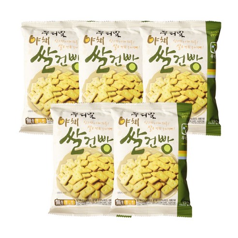 야채쌀건빵, 5개, 120g