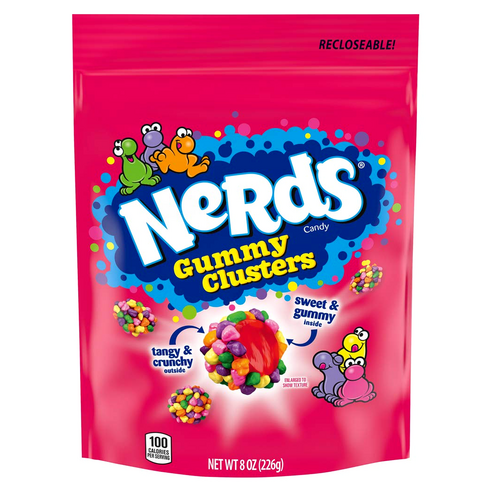[미국직배송]너드 구미 클러스터 젤리 226g, Nerds Gummy Clusters Candy 8oz