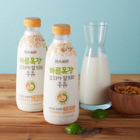 파스퇴르 무항생제 소화 잘되는 우유 750ml, 750ml, 6개
