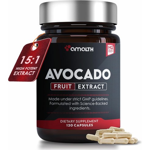 아보카틴b 1000mg 아보카딘 B 120캡슐 아보카도 추출물 AMALTH Avocado