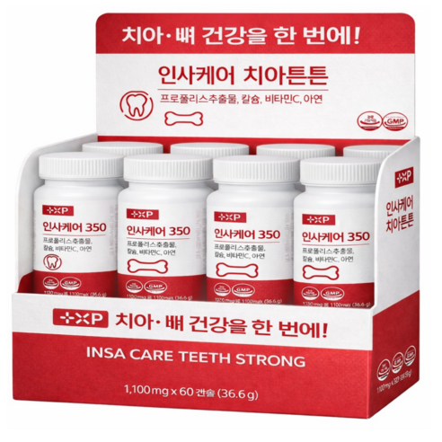 이가 탄탄 함을 원한다면 인사 플러스 정품 프로폴리스 칼슘 영양제, 1개, 60정