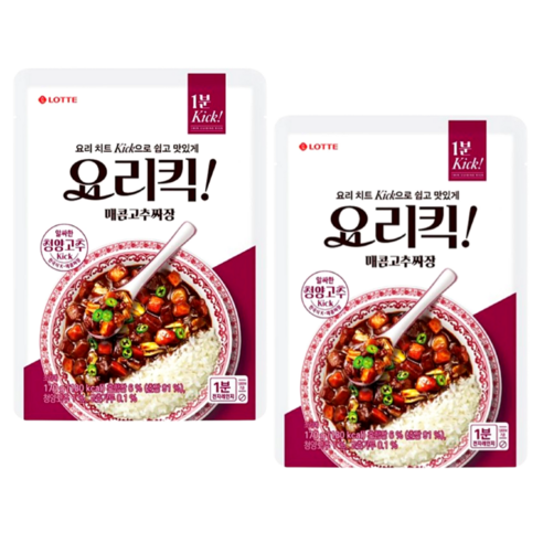 롯데웰푸드 요리킥 매콤고추짜장