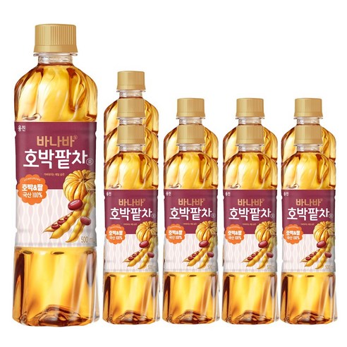 웅진 바나바 호박팥차 500ml 10개