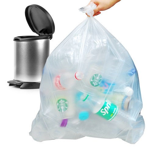 더바른 쓰레기봉투 평판봉투 투명, 20L, 400개