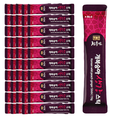 개복숭아 생강 스틱, 15g, 30포