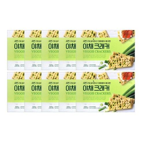 푸지안 4번구운 야채크래커 340g x 10곽
